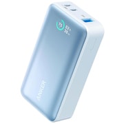 Anker Power Bank 10000mAh 30W コンパクトモバイルバッテリー ディスプレイ機能搭載 ブルー A1256032