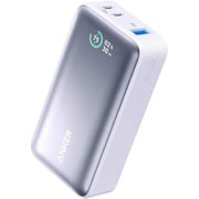 Anker Power Bank 10000mAh 30W コンパクトモバイルバッテリー ディスプレイ機能搭載 パープル A12560V2