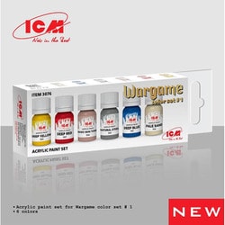 3076 ウォーゲームカラー アクリルセット #1 [プラモデル用塗料]