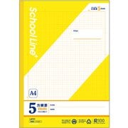 学習ノート スクールラインプラス A4方眼罫5mm(イエロー) LAP5Y