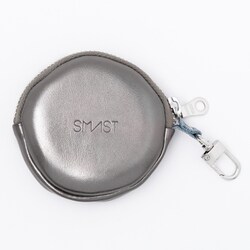 SMAST CIRCLE POUCH METALLIC GRAY SMAST-9001-1