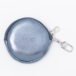SMAST CIRCLE POUCH METALLIC BLUE SMAST-9001-3