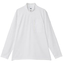 ロングスリーブクイックドライハーフジップ ユニセックス カットソー クリアホワイト（CW） XLサイズ HH32542