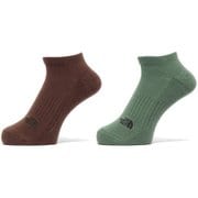 TNF ロゴ 2P ショート ユニセックス ソックス (DD) Mサイズ(25-27cm) NN82311