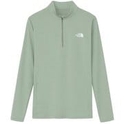 ロングスリーブフラッシュドライスリーディージップアップ レディース カットソー アイスバーググリーン(IG) Lサイズ NTW12201