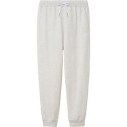 ヘザースウェットパンツ ユニセックス ロングパンツ ホワイトミックスグレー（WX） Lサイズ NB32333