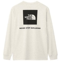 ロングスリーブバックスクエアロゴティー メンズ カットソー ホワイトミックスグレー（WX） XXLサイズ NT32442