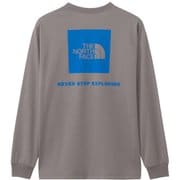 ロングスリーブバックスクエアロゴティー メンズ カットソー スモークドパール(SP) Sサイズ NT32442