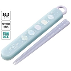 抗菌スライド式箸・箸箱セット プリンセス シルエット ABS2AMAG