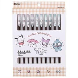 天削げ箸 21cm 10本セット サンリオキャラクター ANNTS4BOX
