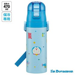 超軽量ダイレクトステンレスボトル 470ml ドラえもん ギンガム SDC4