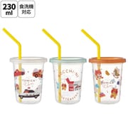 SIH2ST [ストロー付プラスチックタンブラー 230ml 3個セット トミカとトム]