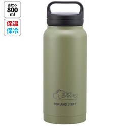 ステンレス製スクリューハンドルマグボトル 800ml トムとジェリー おひるね STSC8
