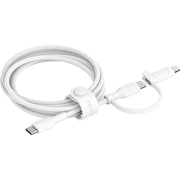 BoostCharge 2-in-1 USB-C & ライトニングケーブル ホワイト CAC003FQ1.5MWH