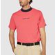 FJ-S25-S03 34662-XL [ゴルフシャツ メンズ バイカラー半袖モックネックシャツ XLサイズ ハイビスカス]