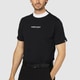 FJ-S25-S03 34678-XL [ゴルフシャツ メンズ バイカラー半袖モックネックシャツ XLサイズ ブラック]