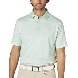 FJ-S25-S16 34529-XL [ゴルフシャツ メンズ 格子ジャカード半袖シャツ XLサイズ ピスタチオ]