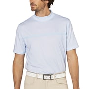FJ-S25-S20 34569-XL [ゴルフシャツ メンズ ループプリント半袖モックネックシャツ XLサイズ ホワイト/スカイウェイ]