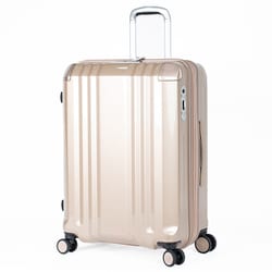 スーツケース デカかるEdge 拡張タイプ 旅行日数目安：5～7泊 70L/拡張時82L 前輪ストッパー TSAロック搭載 ALI-089-24W シャンパンGD