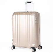 スーツケース デカかるEdge 拡張タイプ 旅行日数目安:5~7泊 70L/拡張時82L 前輪ストッパー TSAロック搭載 ALI-089-24W シャンパンGD