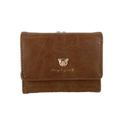 animalgama [JW-0603 がま口折財布 財布 ベア.ブラウン]