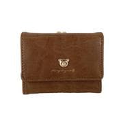 animalgama [JW-0603 がま口折財布 財布 ベア.ブラウン]