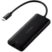 USB Type-C ドッキングステーション 7-in-1 薄型 ハブ PD 85W出力 急速充電 USB-C×1 USB-A×2 HDMI×1 SD+microSD×1 RJ45×1 ブラック DST-070BPBK