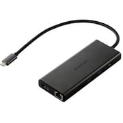 USB Type-C ドッキングステーション 10-in-1 ハブ PD 85W出力 急速充電 USB-C×2 USB-A×4 HDMI×1 SD+microSD×1 RJ45×1 ブラック DST-100BPBK