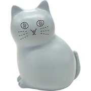 74450 [にゃふにゃふ ネコ マグネット付クリップホルダー グレー]