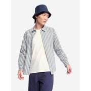 吸水速乾 クールマックス チノストライプシャツ AAS25MSHI002 メンズ シャツ ALOE ST(003) Sサイズ ZBHBG40