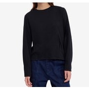 吸水速乾 ロングスリーブクルーネックTシャツ RP レディース カットソー ノワール(001) Sサイズ OTFBM81