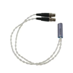 Dekoni Ensemble Cables（デコニ・アンサンブルケーブル） ヘッドフォン側モジュラー Y-Split mini XLR シルバー CBZ-Y-TW-XLR