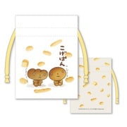 MKP-008 こげぱん 豆巾着 こげぱんとクリームぱん