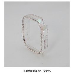 AWFR2511-01 [Apple Watch Series 4-6/SE（第1世代/第2世代） 40mm ラインストーンカバー オーロラ]