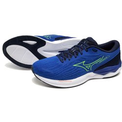 ウエーブリボルト3 メンズ ランニングシューズ ブルー×グリーン×ブラック（62） 27.5cm J1GC2481