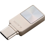 USBメモリ 64GB USB3.2(Gen1) USB Type-C ストラップホール付 小型 セキュリティ機能対応 シルバー MF-SPU3064GSV