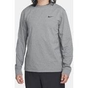 ドライフィット UV ハイバース ロングスリーブ フィットネストップ メンズ ランニングウェア シャツ スモークグレー/ヘザー/ブラック(084) Mサイズ FB8584