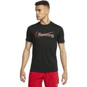 Dri-FIT ヘリテージ S/S Tシャツ メンズ ランニングウェア シャツ ブラック(010) Mサイズ FJ2363