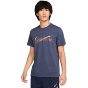 Dri-FIT ヘリテージ S/S Tシャツ メンズ ランニングウェア シャツ ブルー(437) Lサイズ FJ2363