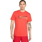 Dri-FIT ヘリテージ S/S Tシャツ メンズ ランニングウェア シャツ レッド（696） XLサイズ FJ2363