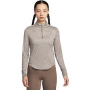 ウィメンズ Dri-FIT スウィフト ハーフジップトップ レディース ランニングウェア ジャケット ミンクブラウン/ヘザー/ヘザー（233） Sサイズ HQ0500