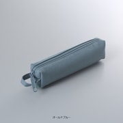帆布 シングルファスナーペンケース オールドブルー HNP-SF-05