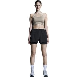3"パフォーマンス2/1ショーツ レディース ランニングウェア ショートパンツ ブラック Sサイズ 1WF10120553