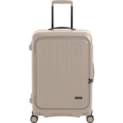 スーツケース MAXBOX 旅行日数目安：5～7泊 65L TSAロック搭載 前輪ストッパー 内装抗菌 日本製 10年保証 MX-8011RV-24 亜麻色
