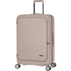 スーツケース MAXBOX 旅行日数目安：8～10泊 99L TSAロック搭載 前輪ストッパー 内装抗菌 日本製 10年保証 MX-8011RV-28 亜麻色