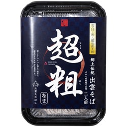 出雲生そば 超粗 黒トレー（2食） 340g