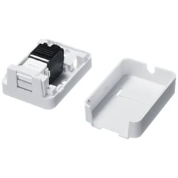 ローゼットキット CAT6A マグネット付き シャッター構造 配線 ほこり防止 LA-RZ6A-1N