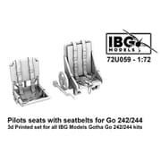 PBU7259 1/72 Go242/244用 シートベルト付き操縦席 3Dプリント IBG用（72U059） [プラモデル用パーツ]