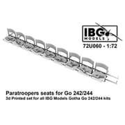 PBU7260 1/72 Go242/244用 降下猟兵用座席 3Dプリント IBG用（72U060） [プラモデル用パーツ]