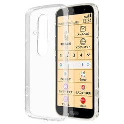 8469F53ETPCL [らくらくスマートフォン F-53E用 ソフトケース TPU 耐衝撃吸収 クリア 透明 1.2mm]